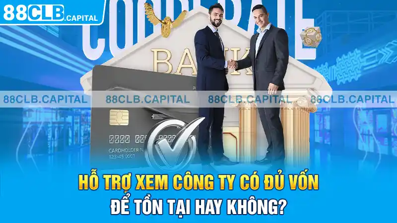 Hỗ trợ xem công ty có đủ vốn để tồn tại hay không?