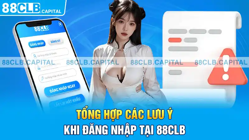 Tổng hợp các lưu ý khi đăng nhập tại 88CLB